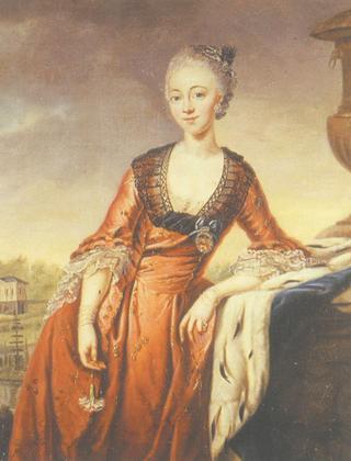 Portrait of Marie Barbara of Lippe-Biesterfeld