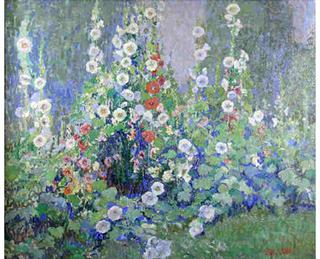 Hollyhocks