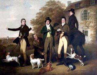 A Shooting Party of Captain William Lukin, and His Brothers at Felbrigg Parsonage