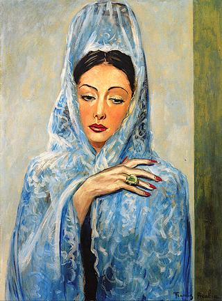 Woman in a Blue Mantilla