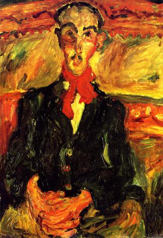 Man with Red Scarf