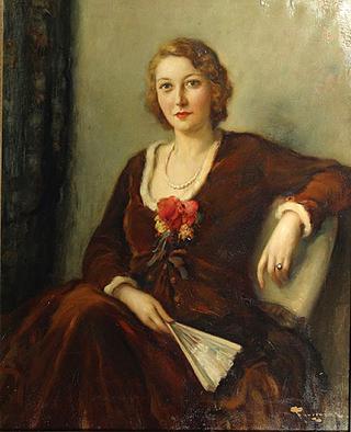 Elegant Woman Seated with Fan