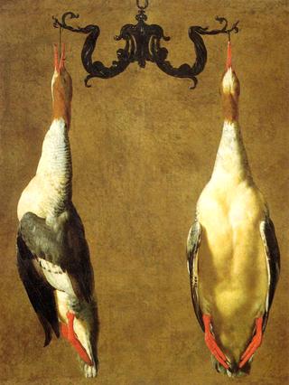 Two Hanged Teals