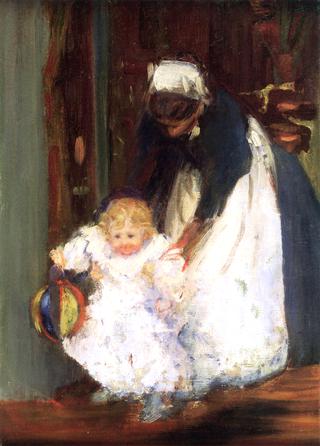 French Nursemaid and Baby Berthe