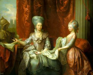 夏洛特女王（1744-1818）和夏洛特公主（1766-1828）