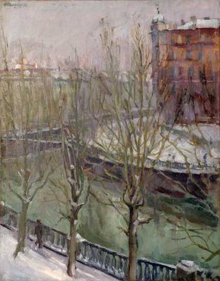 Winter Landscape with River