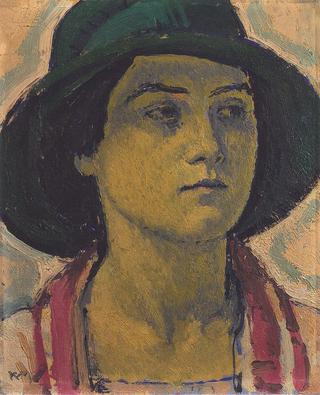 Young Woman with Hat