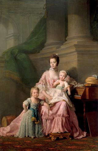 夏洛特王后（1744-1818）和她的两个大儿子