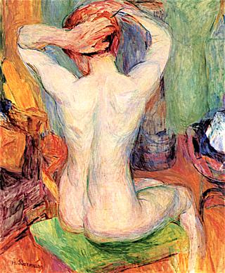Seated Nude, Rear View