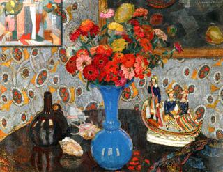 Still LIfe with Flowers and Shells