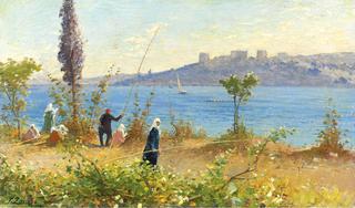 Harem Girls Fishing by the Bosphorus