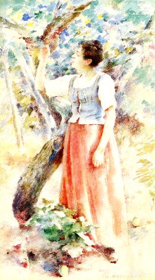 Girl in the Orchard