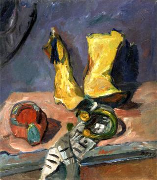 Still Life with Yellow Boots