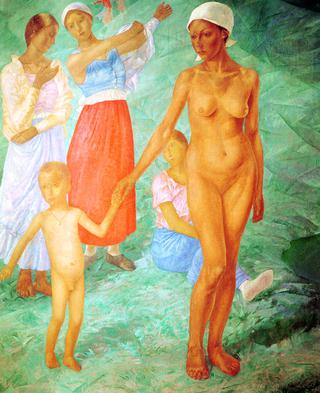 Morning. Bathers