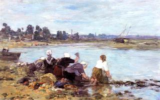 Laundresses on the Banks of the Touques