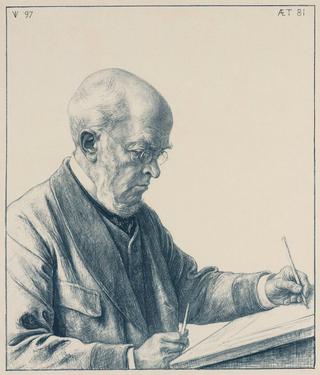 Portrait of Adolph Menzel