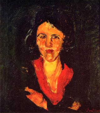 Woman with Red Collar