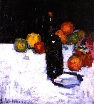 Still Life with Bottle and Apples