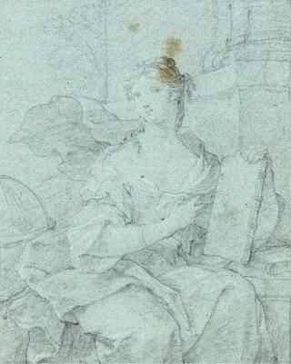 Portait of a Woman Holding a Book