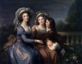 The Marquise de Pezay and the Marquise de Rougé with Her Sons Alexis and Adrien