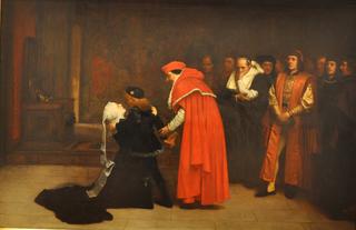 Elizabeth Woodville surrenders the Duke of York to the Tower