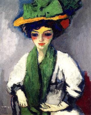 Woman in a Green Hat