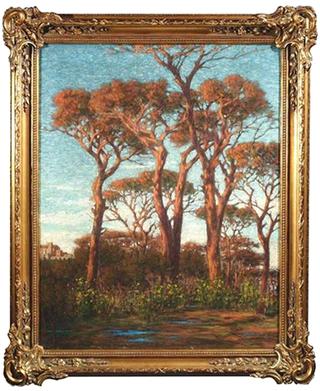 Summer Landscape with Pines