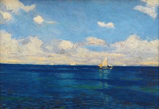 Sailing Ships on Calm Sea