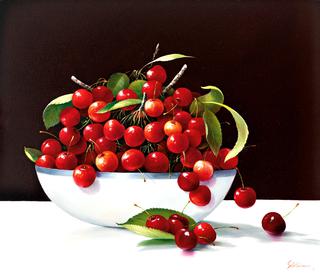 Cherries in a Bowl