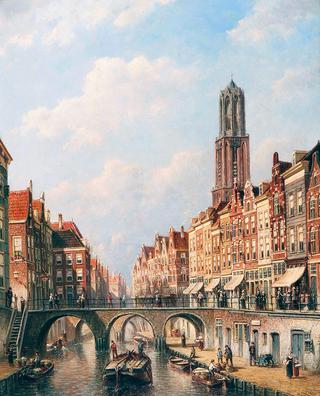 View on the Oudegracht, Utrecht