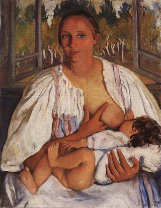 Nurse with baby