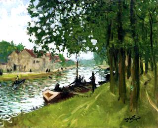 Barges at Saint-Mammes