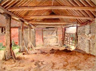 Interior View of a Cart Shed in East Surrey