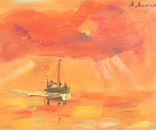 Fishing Boat in the Midnight Sun