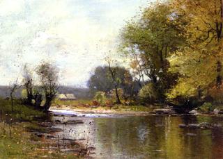 Wooded River Landscape