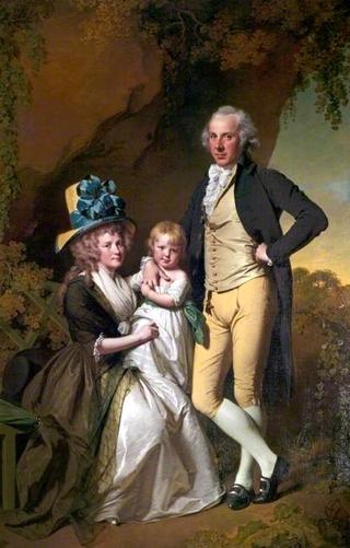 Richard Arkwright Junior and His wife Mary and Daughter Anne