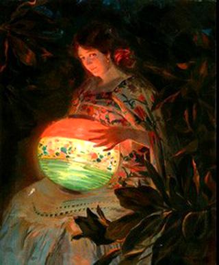 Girl with Lantern