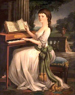A Girl at a Harpsichord