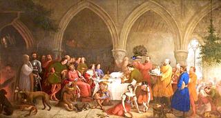 Edward II Spending Christmas at Cirencester, Gloucestershire, 1321