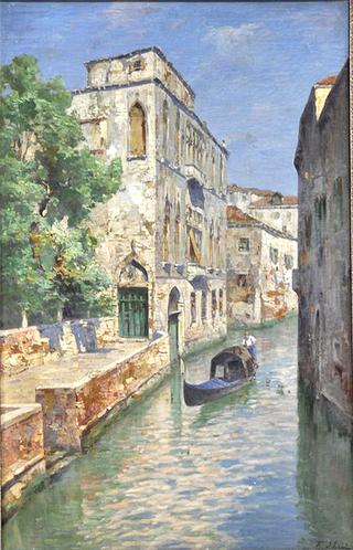 Venetian Canal with Gondola