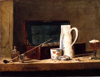 Pipes and Drinking Pitcher