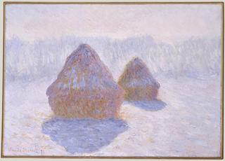 Haystacks (Effect of Snow and Sun)
