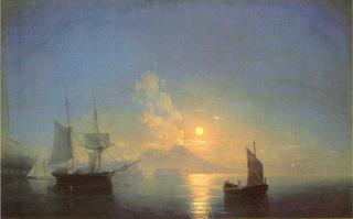 The Bay of Naples by Moonlight.