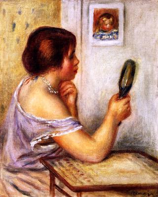 Gabrielle Holding a Mirror