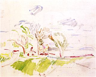 Landscape at Lake Constance (unfinished)