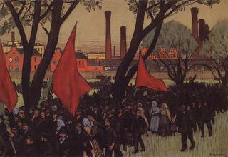 A May 1 Rally by the Putilov Factory