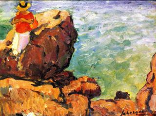 Woman on the Rocks