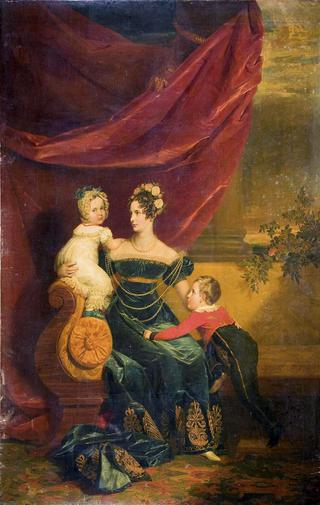 大公爵夫人和她的孩子的肖像