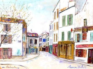 Rue de Norvins in Montmartre