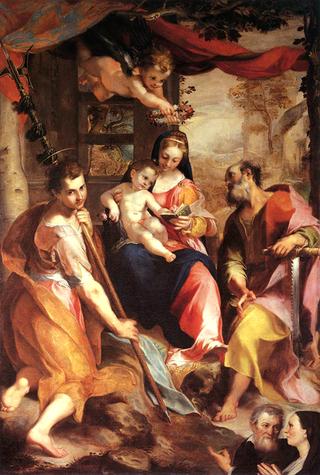 Madonna and Child with St Simon and St Jude